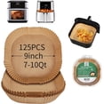 thumbnail image 1 of 125Pcs Large Air Fryer Liners Disposable Compatible with Chefman XL 8-Qt Family Air Fryer, 9inch Square, 1 of 4