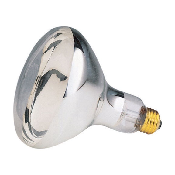 Satco 125W Clear Medium Base R40 Incandescent Heat Light Bulb