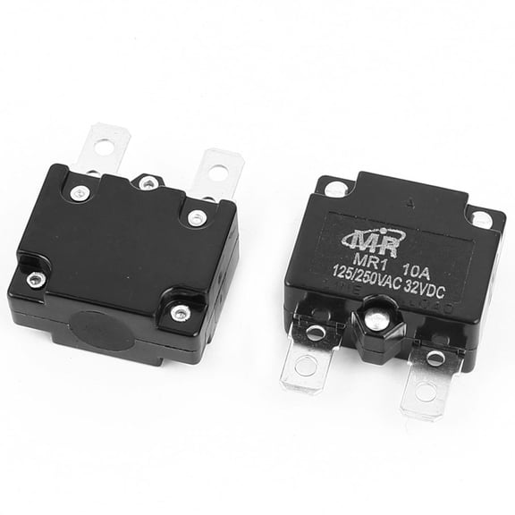 125V/250V 10A NC Automatic Reset Overload Protector Circuit Breaker 2Pcs