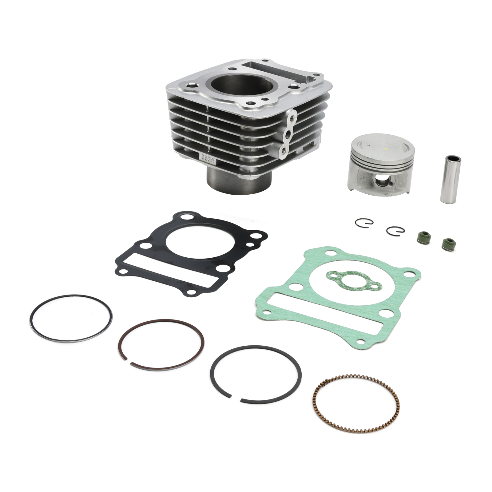 125cc Cylinder w/SLS Flat Piston Gaskets Kit for Suzuki EN125 GS125 GZ125 DR125