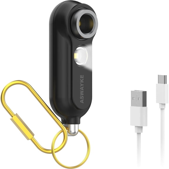 125dB Rechargeable Bear Horn,IPX5 Waterproof & LED Flashlight Bear Deterrent Device for Hiking, Camping, Outdoor Survival-Black