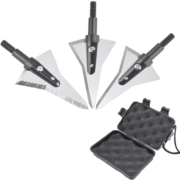 125gr Archery Broadheads Arrowheads Tips Target Points Field Bow Arrows Hunting