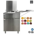 thumbnail image 1 of 125lbs Commercial Donut Fryer, Flat Bottom Funnel Cake Donut Fryer Gas Donuts Fryer, 1 of 18