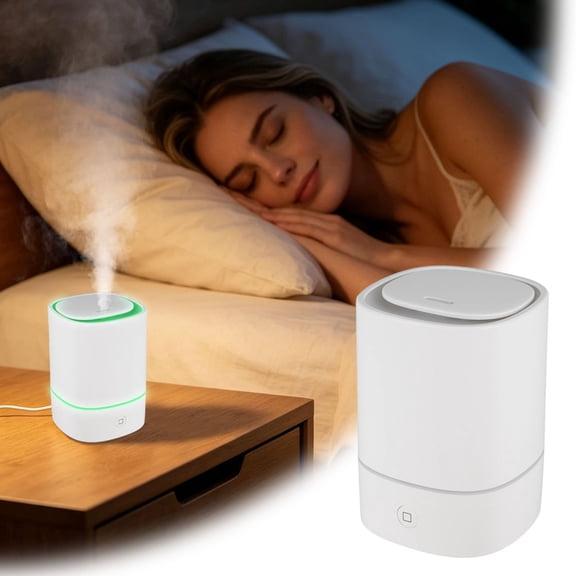 125ml 2-in-1 Essential Oil Diffuser & Cool Mist Humidifier, Quiet 7-Color LED Aromatherapy Diffuser with Wood Grain Exterior, USB-Powered for Bedroom, Home & Office Use