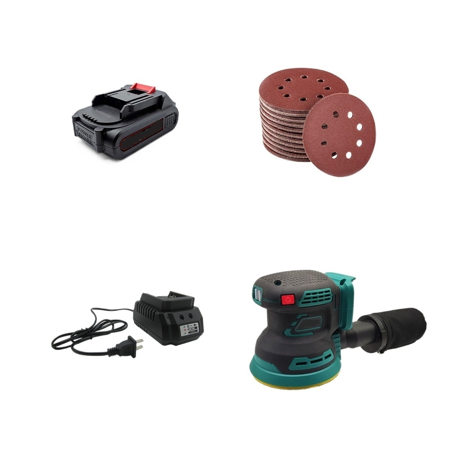 125mm Brushless Electric Sander Random Orbital Wood Grinder Polishing Grinding Sanding Machine 3 Speed ,Low Vibration