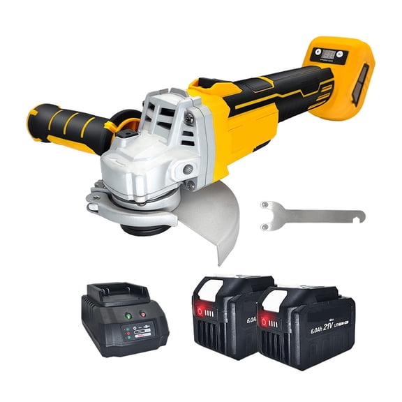 125mm Electric Angle Grinder 5000-9000RPM Brushless Cutter Machine Variable Impact Grinding Tool 18V Battery
