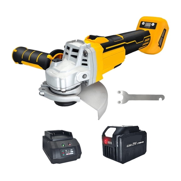 125mm Electric Angle Grinder 5000-9000RPM Brushless Cutter Machine Variable Impact Grinding Tool 18V Battery