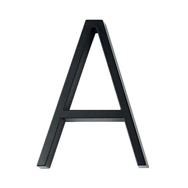 125mm Floating House Modern address number letters Big Modern Door Alphabet Home Outdoor