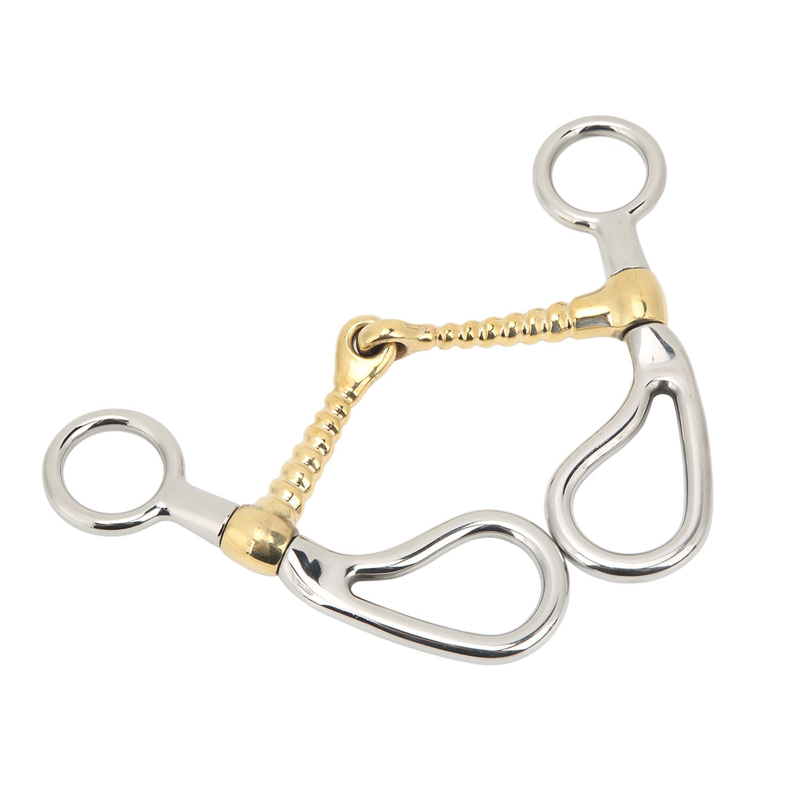 125mm Stainless Steel Horse Mouth Bit Horse Mouth Riding Snaffle Bit with Copper Joint for