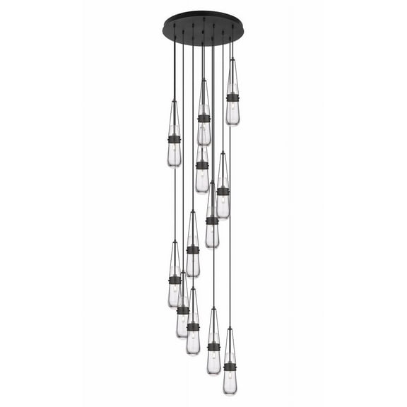 Innovations Lighting - Milan - 12 Light Cord Hung Pendant In Art Deco
