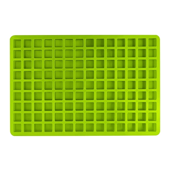 126-Cavity Silicone Candy Mold, Non-Stick, Heat-Resistant, Multi-Use, Make Caramel Hard Candy Chocolate Ice Cubes for Baking ( Green )