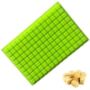 126 Cavity Silicone Ice Cube Tray Mold, Square Mini Candy Chocolate Molds for Making Homemade Chocolate Truffle Caramel Candy GREEN
