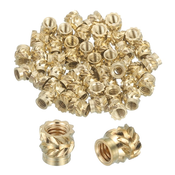 126 Pcs Threaded Inserts, M2.5 Brass Heat Set Insert for 3D Printing, M2.5x4x4mm
