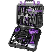 126-Piece Tool Kit With 8V Cordless Power Drill, USB Charging, And Carrying Case – Great For DIY Projects, Home Fixes, Furniture Assembly. Perfect Gift For Him Or Her