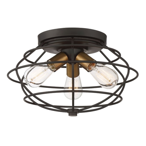 1260-VB-Designers Fountain-Jax - Three Light Flush Mount