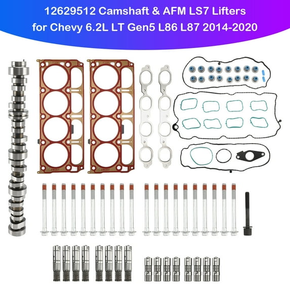 12629512 Camshaft & AFM LS7 Lifters for Chevy 6.2L LT Gen5 L86 L87 2014-2020