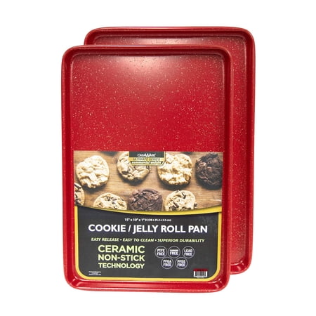 126626 Ultimate 2pc Cookie Sheet Set- Red G