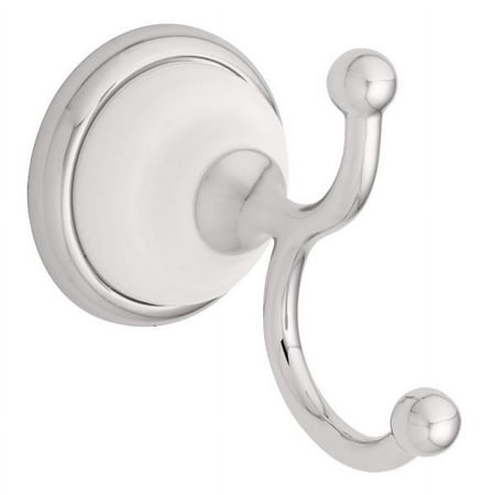126881 Robe Hook Dbl Chr/Wht