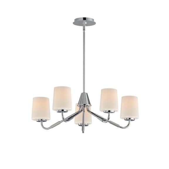 12696WTPC Maxim Lighting Durham - 5 Light Chandelier-8 Inch Tall and 26 Inch Wide-Polished Chrome Finish