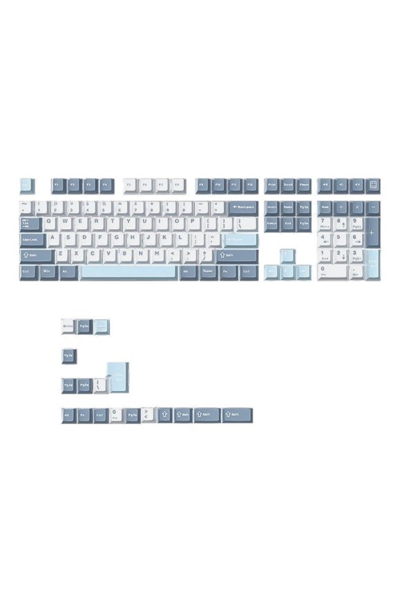 126Keys PBT Keycaps Set Double Shot Macaron for Mechanical Keyboards