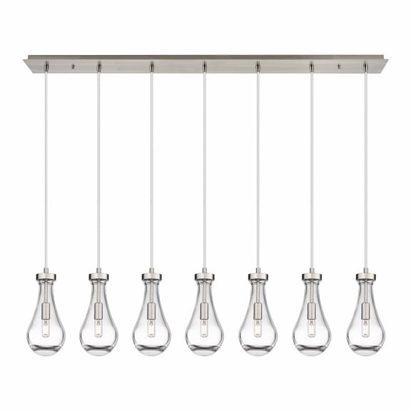 Innovations Lighting - Owego - 7 Light Cord Hung Linear Pendant In Art Deco