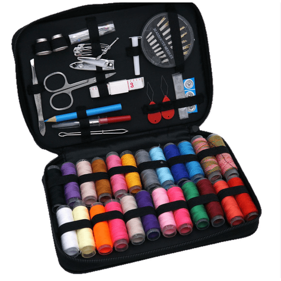 127 Pcs Premium Sewing Kit for Adults with Sewing Supplies and Accessories - Needle and Thread Kit Products for Quick Repairs - Small Hand Sewing Kits for Emergency Mending