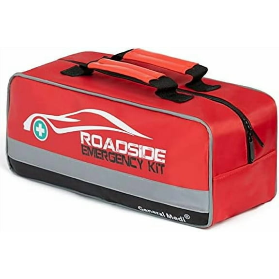 127-Pieces Roadside Car Emergency Kit Include Mini First Aid Kit, Jumper Cables,Tow Rope, Bandage, Safety Vest, Emergency Triangle, All in One Pack$$Vehicle Parts & Accessories