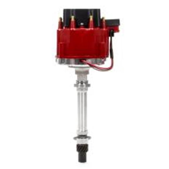 127212RD Racing Distributor Standart with Red Cap without Vacuum Advance for Small Block Chevy