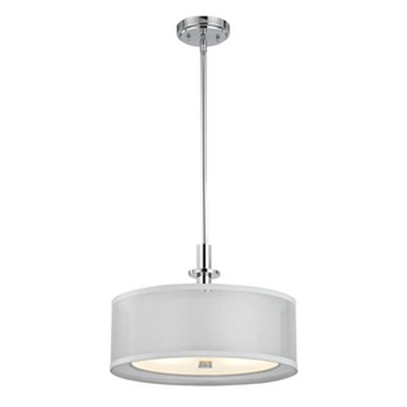 Dolan Lighting - 3-Light Pendant-Chrome Finish