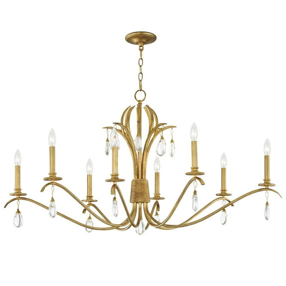 12748CHGL Maxim Lighting Eden - 8 Light Chandelier-24.25 Inches Tall and 48 Inches Wide -Traditional Installation