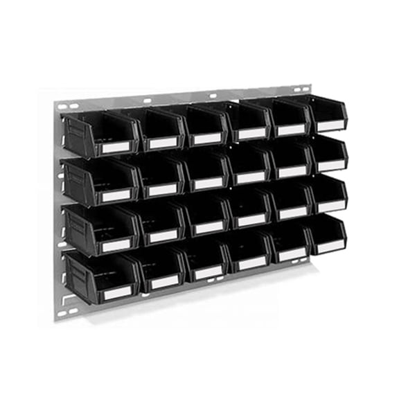 1275 Piece Grade 8 Coarse Thread Stackable Bin Bolt Kit with Hanging Louvered Panel