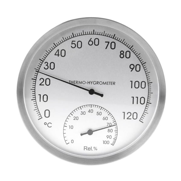 127mm / 5" Wall Thermometer Hygrometer Temperature Humidity Monitor Gauge Meter