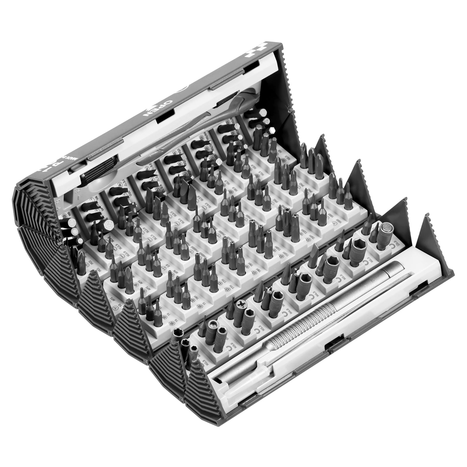 128 in 1 Precision Screwdriver Set Chrome Vanadium Steel Multifunctional Screwdriver Set Screwdriver Repair Tool Magnetic Screwdriver Hand Tool with 120 Bits for Camera Electronics