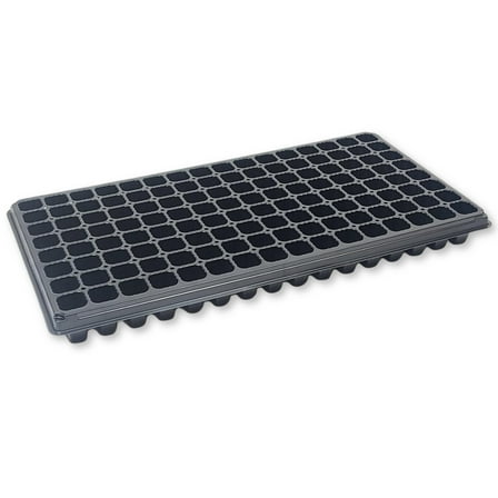 128 Cell Plug Seed Starting Tray – Heavy-Duty Seedling Germination and Propagation Tray - 5 Packs