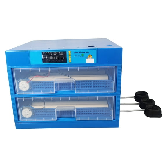 128 Eggs Drawer Incubator Automatic Egg Incubator Temperature and Humidity Dual Display AC110V