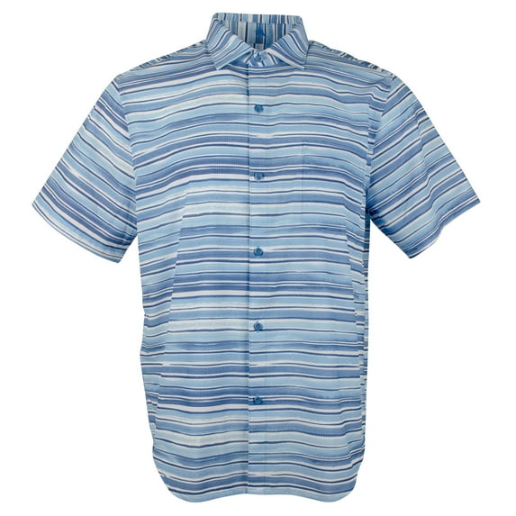 $128 Tommy Bahama Men's, Bahama Coast Ripple Tides Camp Shirt , Blue Canal, Md