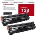 thumbnail image 1 of 128 Toner Cartridge 2-Pack cartridge 128 Compatible 128 Canon CRG 128 Toner Cartridge for Canon 128 image CLASS MF4550 MF4570DN MF4770N D530 D550 FAXFHONE L100 L190 Printer Black Ink, 1 of 6