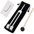 thumbnail image 1 of 128 hz Healing Instrument, Nourial Tuning Fork, Metal Sound Vibration Tool for Relaxation, Body Awareness & Daily Use, Includes Mallet, Storage Pouch (1PC), 1 of 7