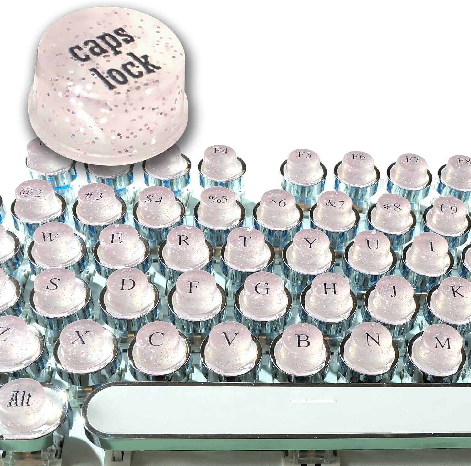 128-key keygap extender for long nail typing and gaming, keyboard