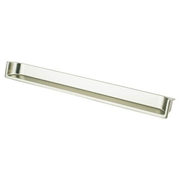 128 mm CC Recess Recessed Pull with Satin Nickel