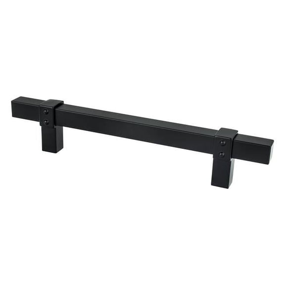 128 mm Center to Center Rivet Rebel Cabinet Pull, Matte Black