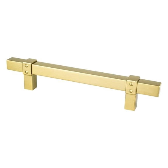 128 mm Center to Center Rivet Rebel Cabinet Pull, Modern Brushed Gold