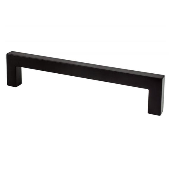 128 mm Contemporary Advantage One CC Square Pull Bars, Matte Black