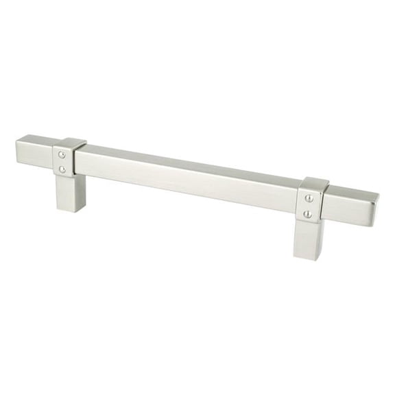 128 mm Rivet Rebel Center to Center Cabinet Pull, Brushed Nickel