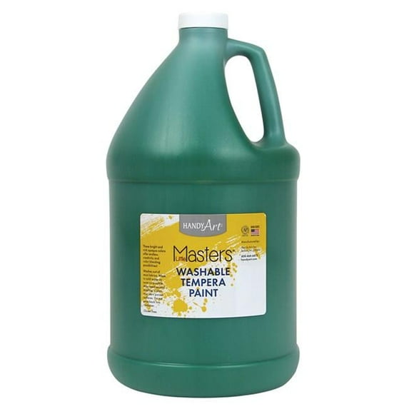 128 oz Little Masters Tempera Paint, Green - 2 Each