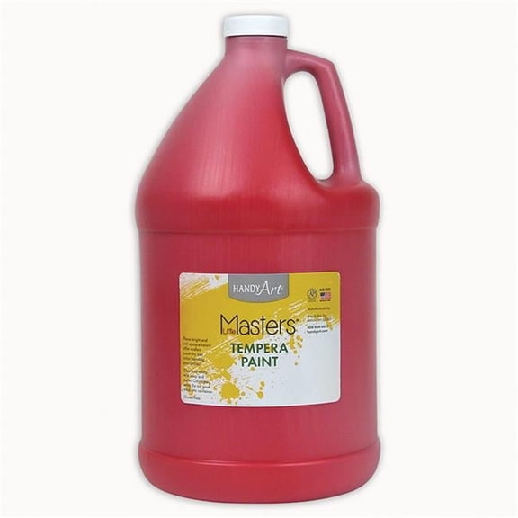 128 oz Little Masters Tempera Paint, Red - 2 Each