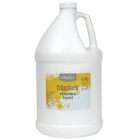 128 oz Little Masters Tempera Paint, White - 2 Each