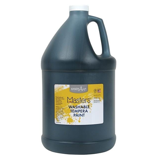 128 oz Little Masters Washable Paint, Black - 2 Each