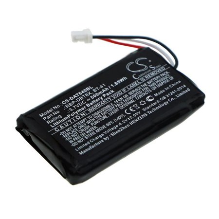 500mAh 128004100, BT-41, RBP-DBT6X Battery for Datalogic RBP-6400 RIDA DBT6400
