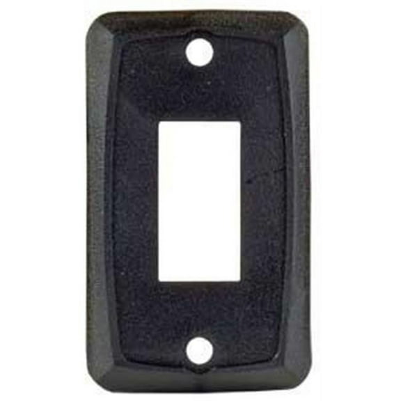 12855 Single Switch Plate Black